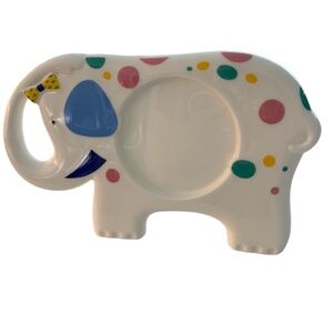 BABY GIFT Mikasa 'Circus Pals' Elephant Photo Child 7x4 Colorful WhiteBoneChina